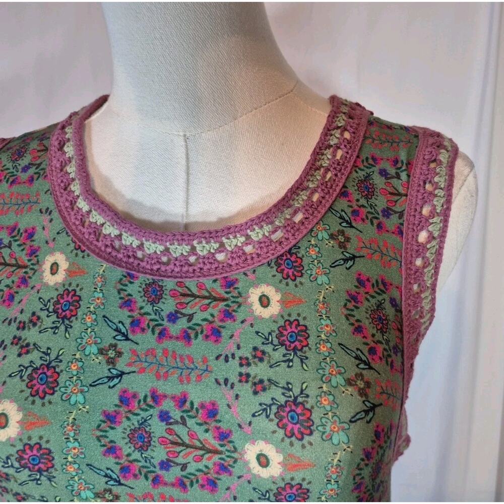 Natural Life Stevie ButterSoft Green Floral Maxi Dress New XS - Picture 5 of 10